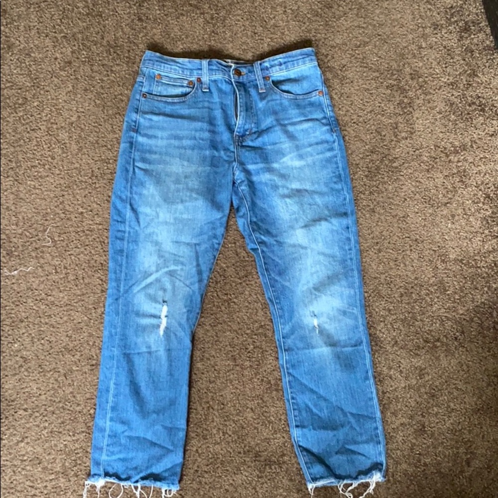 Madewell High-Rose slim boyfriend crop jean